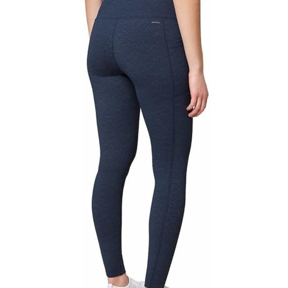NWT Mondetta Women High Waist Active Leggings Sargasso Sea Combo Sz XL $60 EE227 - Picture 2 of 2